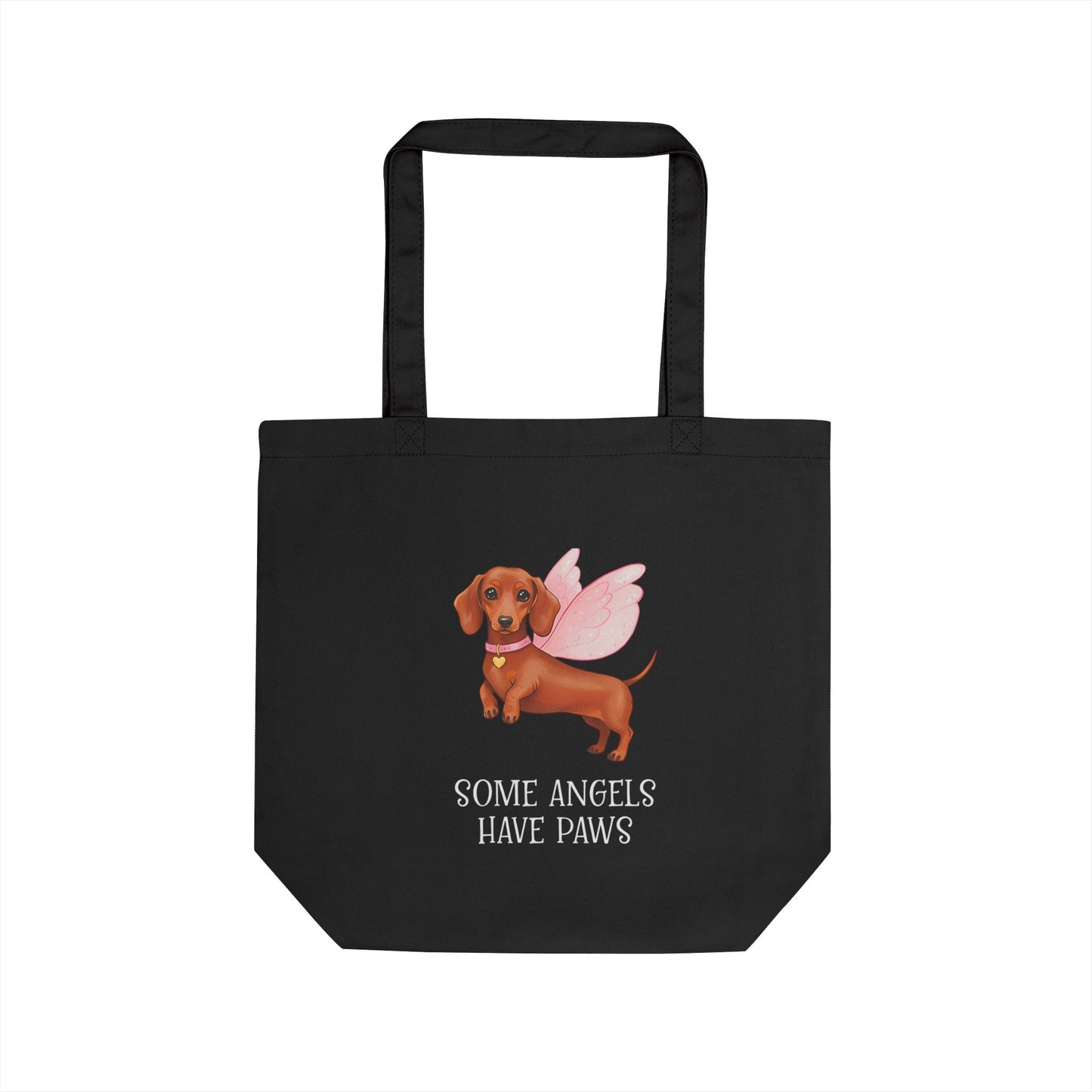 Angel Paws Eco Tote Bag | Dog Lover's Gift, Reusable Shopping Bag, Pet Memorial, Cute Tote for Dog Owners, Eco-Friendly Gift