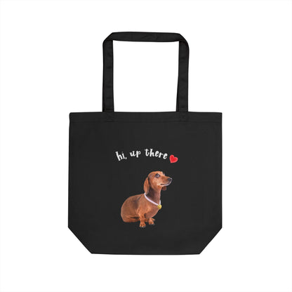 Cute Dachshund Eco Tote Bag, Dog Lover Gift, Reusable Shopping Bag, Pet Owner Tote, Funny Dog Art Bag, Sustainable Fashion