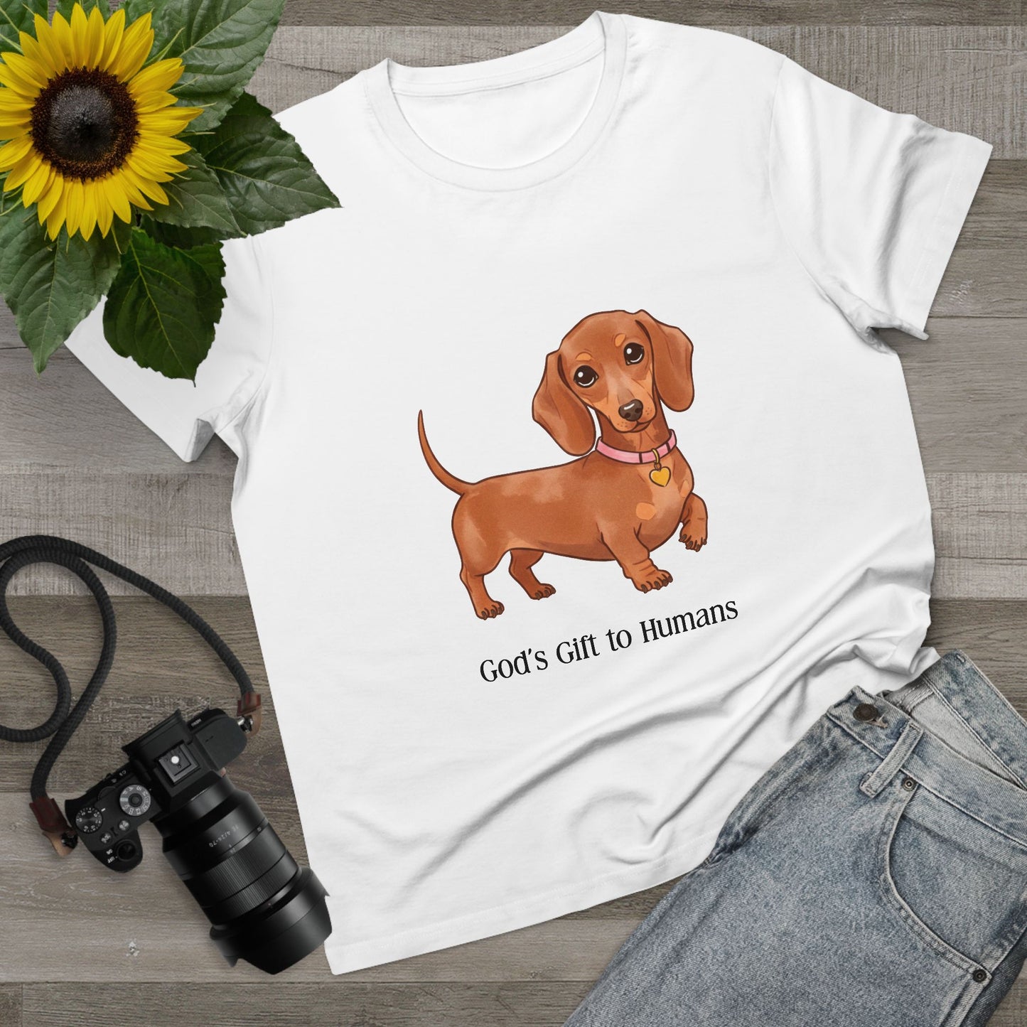 Dachshund Lover’s Tee, Dog Mom Gift, Pet Lover Shirt, Cute Dachshund T-Shirt, Casual Everyday Outfit