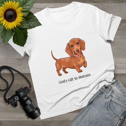 Dachshund Lover’s Tee, Dog Mom Gift, Pet Lover Shirt, Cute Dachshund T-Shirt, Casual Everyday Outfit