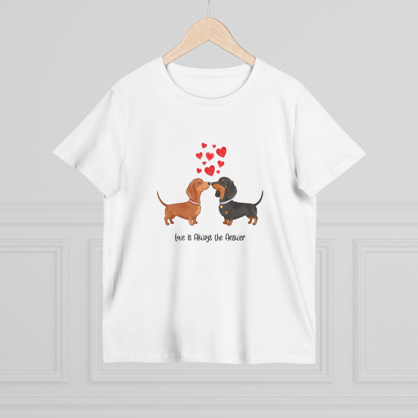 Love Dogs Tee - Cute Pet T-Shirt for Animal Lovers, Gift for Dog Owners, Casual Wear, Birthday Apparel, Valentine's Day