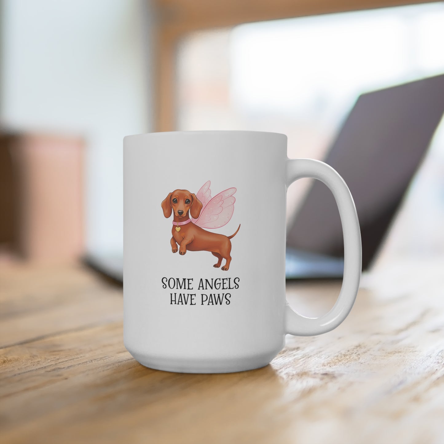 Whimsical Dog Angel Mug