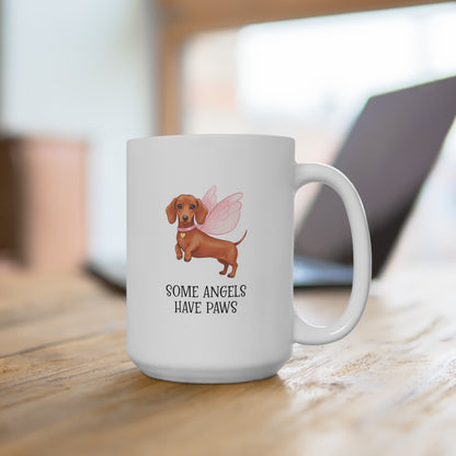 Whimsical Dog Angel Mug