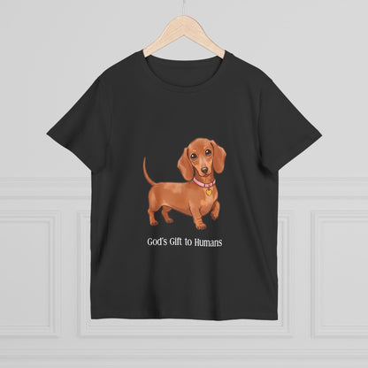 Dachshund Lover’s Tee, Dog Mom Gift, Pet Lover Shirt, Cute Dachshund T-Shirt, Casual Everyday Outfit