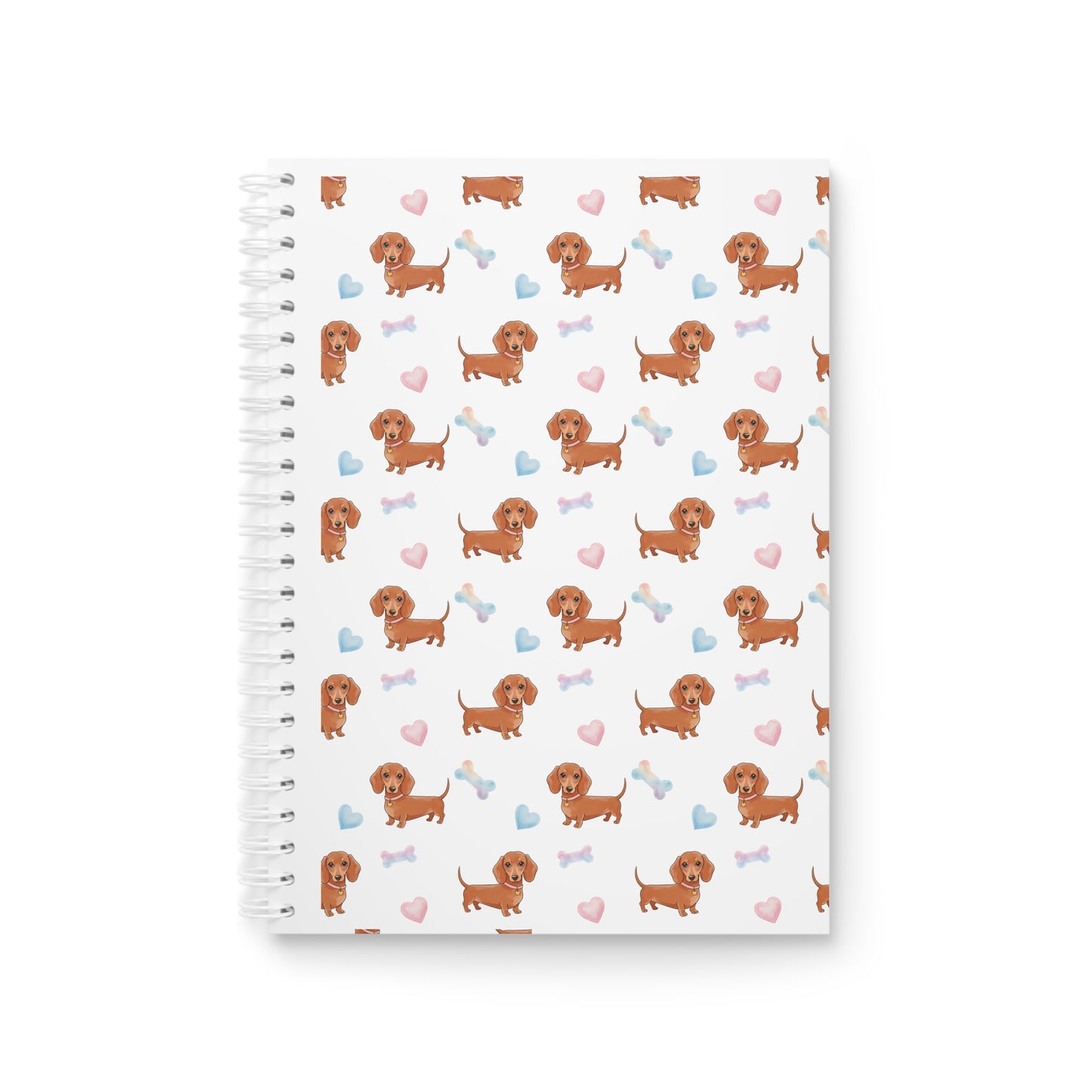 Cute Dachshund Spiral Notebook, Dog Lover Gift, Stationery, Pet Journaling, School Supplies, Gift for Dachshund Owners