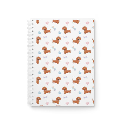 Cute Dachshund Spiral Notebook, Dog Lover Gift, Stationery, Pet Journaling, School Supplies, Gift for Dachshund Owners