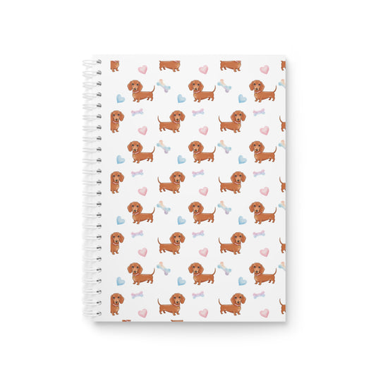 Cute Dachshund Spiral Notebook, Dog Lover Gift, Stationery, Pet Journaling, School Supplies, Gift for Dachshund Owners