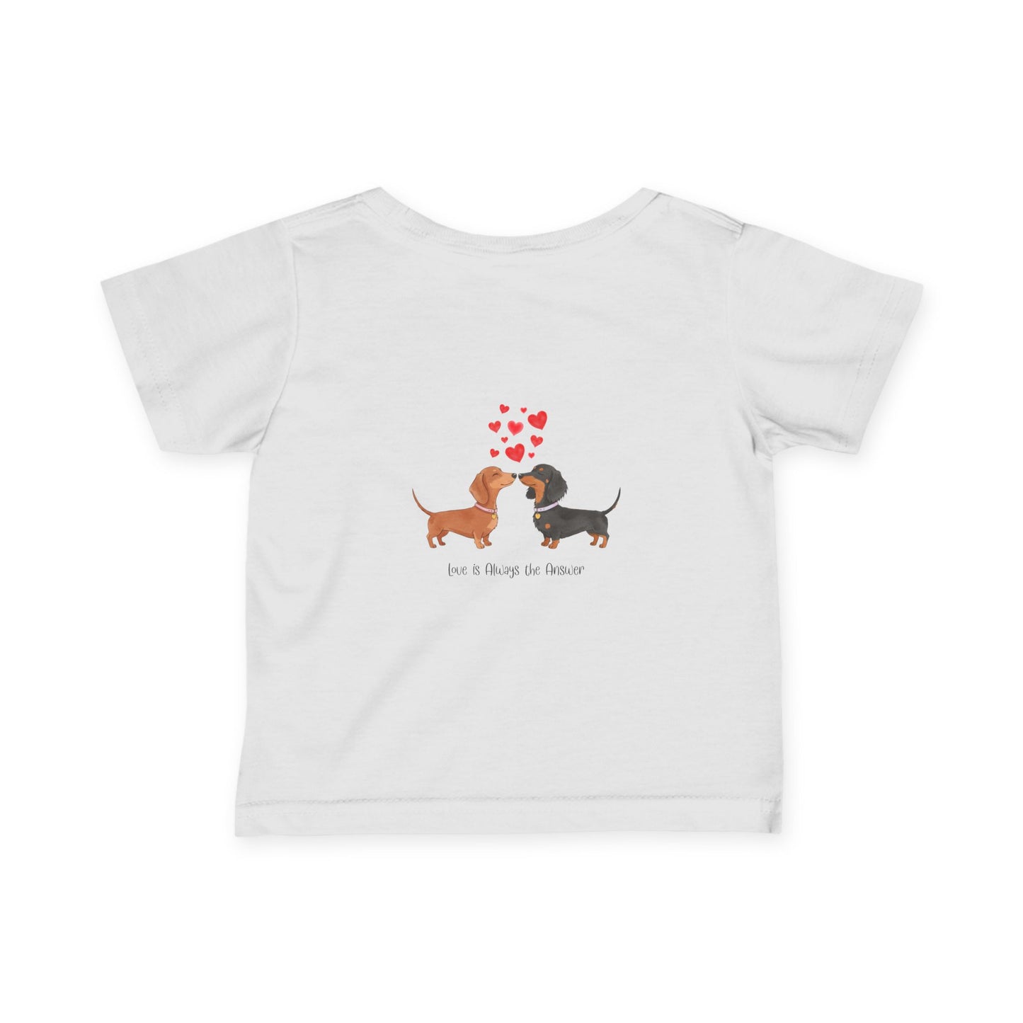 Adorable Dachshund Love Tee for Infants, Cute Baby Shirt, Dog Lover Gift, Birthday Outfit, Baby Shower Gift, Pet-Themed Apparel