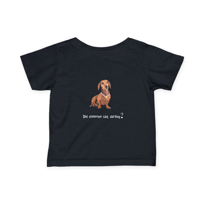 Cute Dachshund Baby Tee, Adorable Infant T-Shirt for Dog Lovers, Gift for New Parents, Funny Animal Tee, Baby Shower Gift
