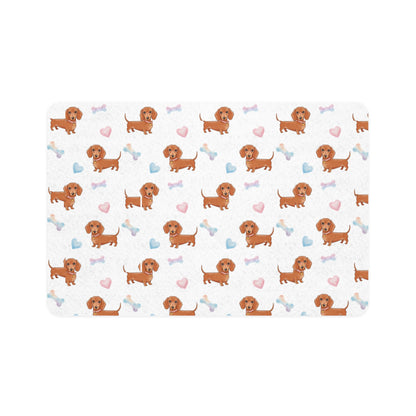 Adorable Pet Food Mat with Dachshund Design, Personalized Dog Feeding Station, Dog Bowl Mat, Puppy Decor, Cute Pet Accessories