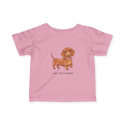 Adorable Dachshund Infant Tee, Cute Baby Dog Shirt, Gifts for New Parents, Baby Shower Outfit, Funny Pet Lover Tee