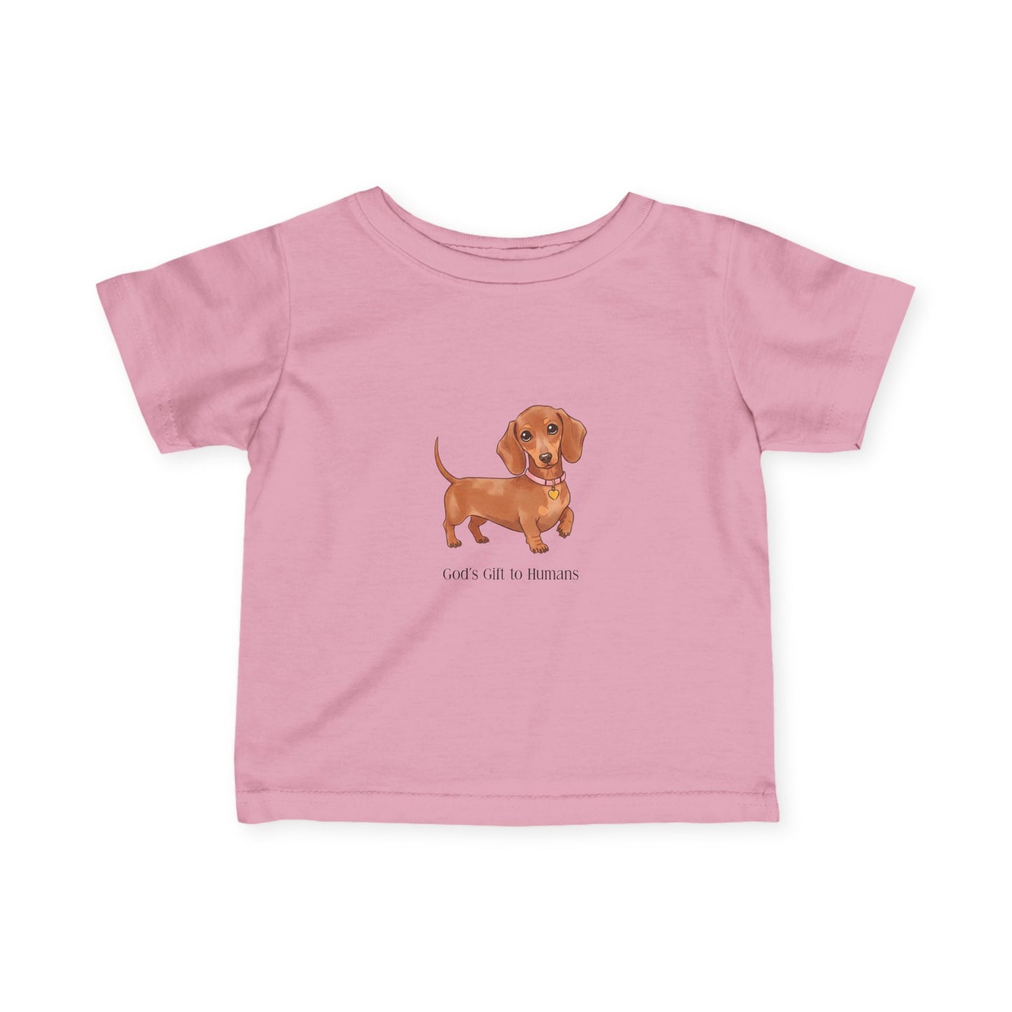 Cute Dog Infant Tee, Baby Dog T-Shirt, Gift for New Parents, Baby Shower Gift, Dog Lover Infant Clothing