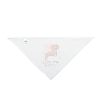 Adorable Pet Bandana - "Some Angels Have Paws" Design, Dog Accessory for Celebrations, Pet Parties, Gifts, Dog Lovers