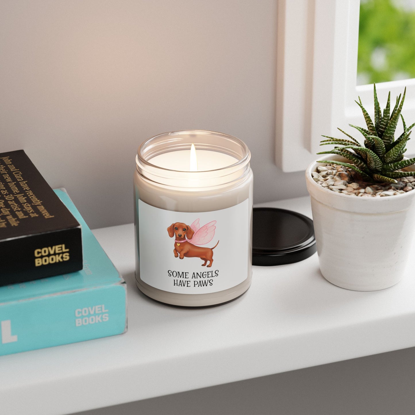 Angel Paws Scented Soy Candle | Dog Lover Gift, Home Decor, Pet Memorial, Gift for Her, Relaxation