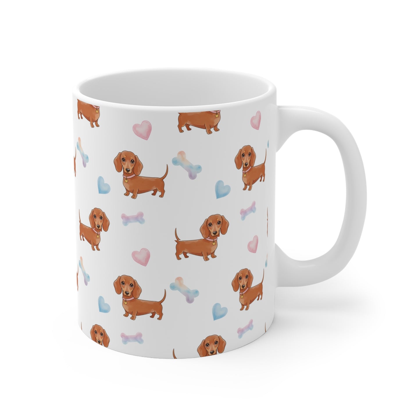 Dachshund Love Mug, Cute Dog Mug for Pet Lovers, Dog Mom Gift, Puppy Themed Coffee Cup, Unique Gifts for Dog Owners