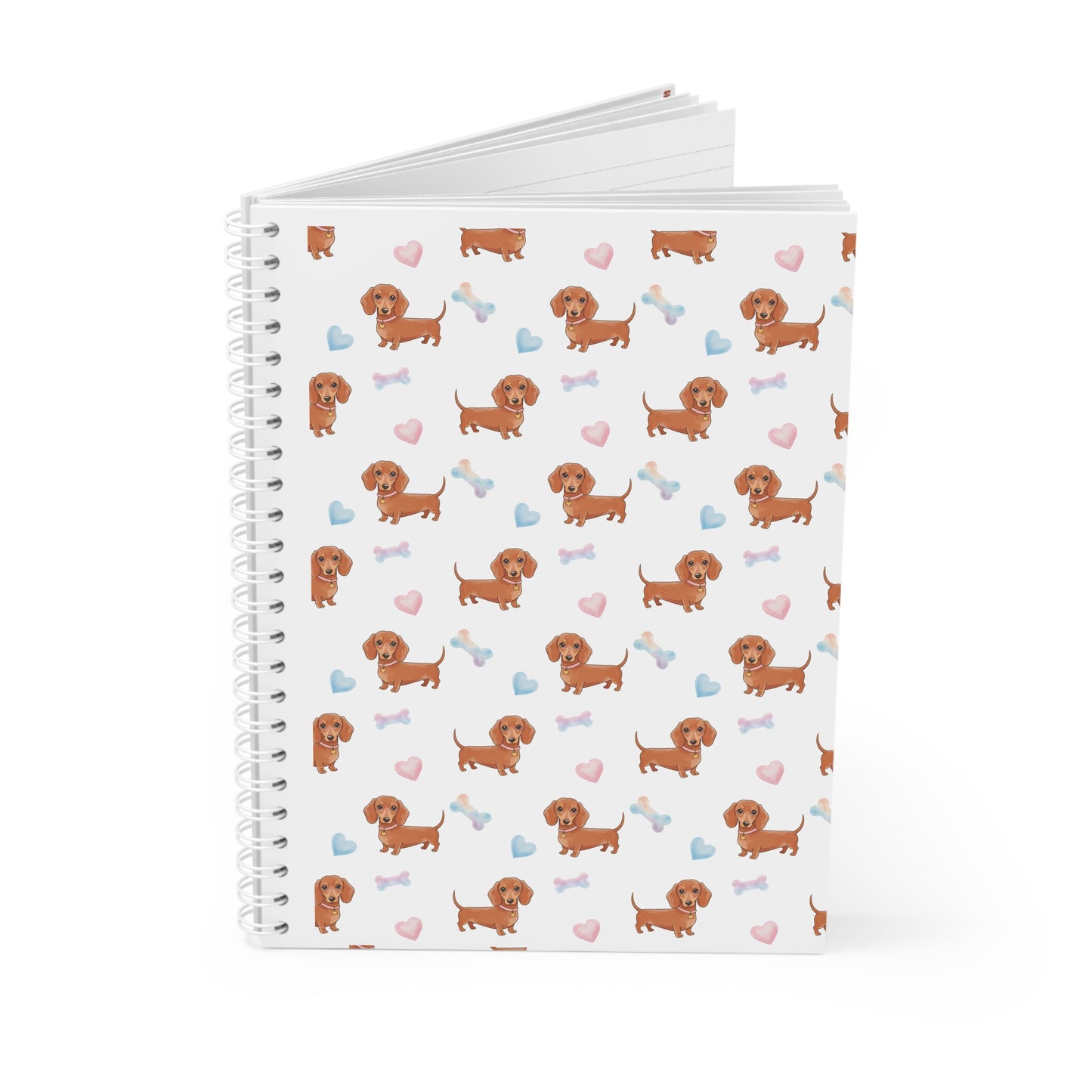 Cute Dachshund Spiral Notebook, Dog Lover Gift, Stationery, Pet Journaling, School Supplies, Gift for Dachshund Owners
