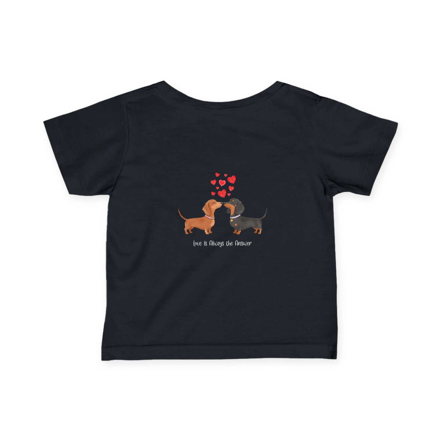 Adorable Dachshund Love Tee for Infants, Cute Baby Shirt, Dog Lover Gift, Birthday Outfit, Baby Shower Gift, Pet-Themed Apparel