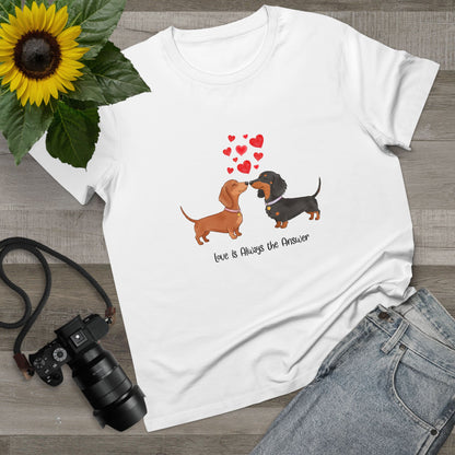 Love Dogs Tee - Cute Pet T-Shirt for Animal Lovers, Gift for Dog Owners, Casual Wear, Birthday Apparel, Valentine's Day