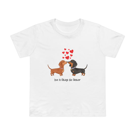 Love Dogs Tee - Cute Pet T-Shirt for Animal Lovers, Gift for Dog Owners, Casual Wear, Birthday Apparel, Valentine's Day