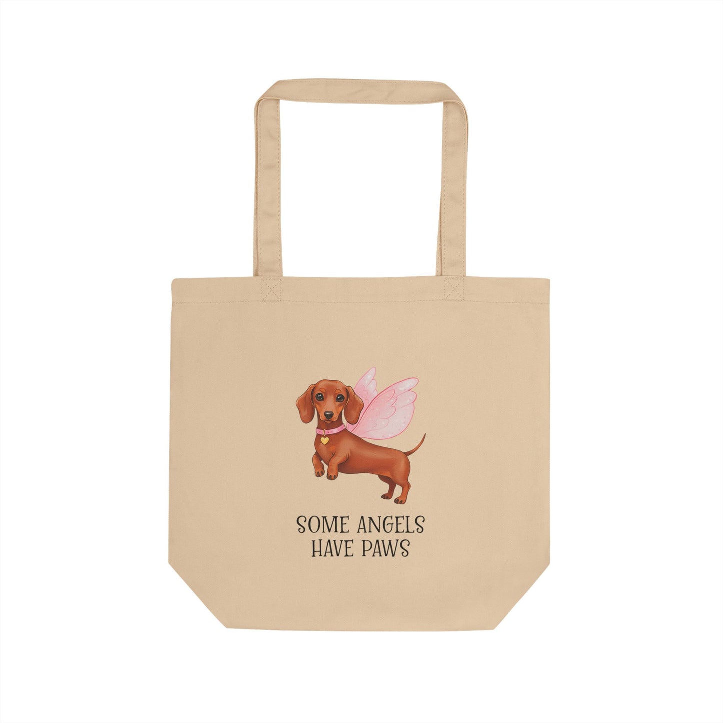 Angel Paws Eco Tote Bag | Dog Lover's Gift, Reusable Shopping Bag, Pet Memorial, Cute Tote for Dog Owners, Eco-Friendly Gift