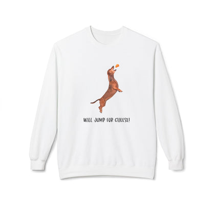 Playful Dachshund Crewneck Sweatshirt, Dog Lover Apparel, Cozy Gift for Pet Owners, Cute Dachshund Sweatshirt, Fleece Dog Sweatshirt