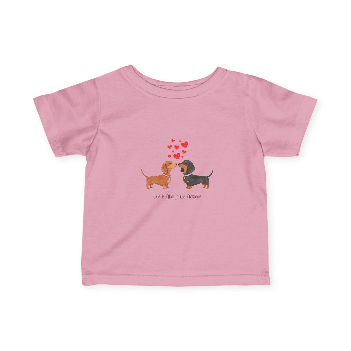 Adorable Dachshund Love Tee for Infants, Cute Baby Shirt, Dog Lover Gift, Birthday Outfit, Baby Shower Gift, Pet-Themed Apparel