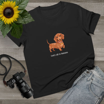Dachshund Lover’s Tee, Dog Mom Gift, Pet Lover Shirt, Cute Dachshund T-Shirt, Casual Everyday Outfit