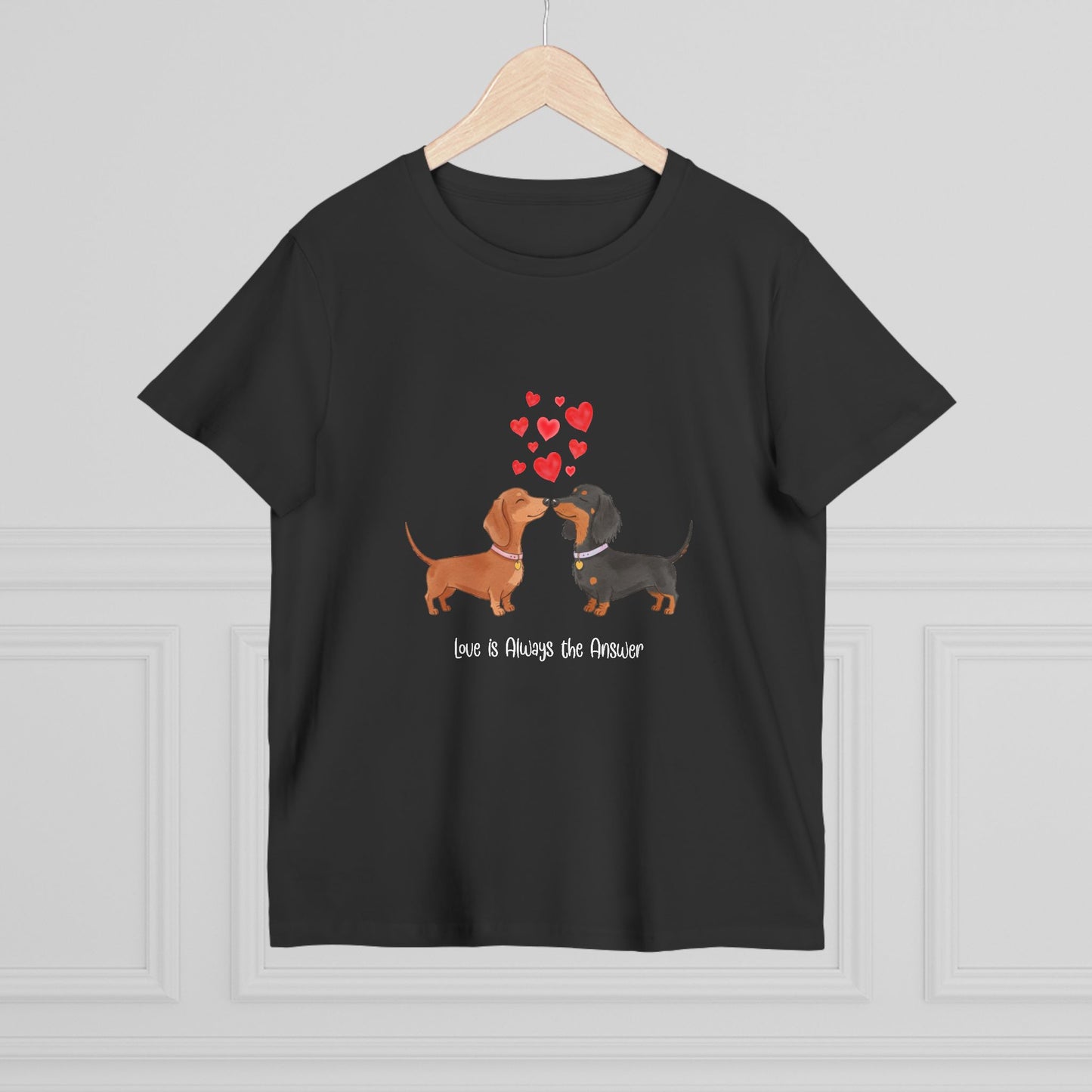 Love Dogs Tee - Cute Pet T-Shirt for Animal Lovers, Gift for Dog Owners, Casual Wear, Birthday Apparel, Valentine's Day