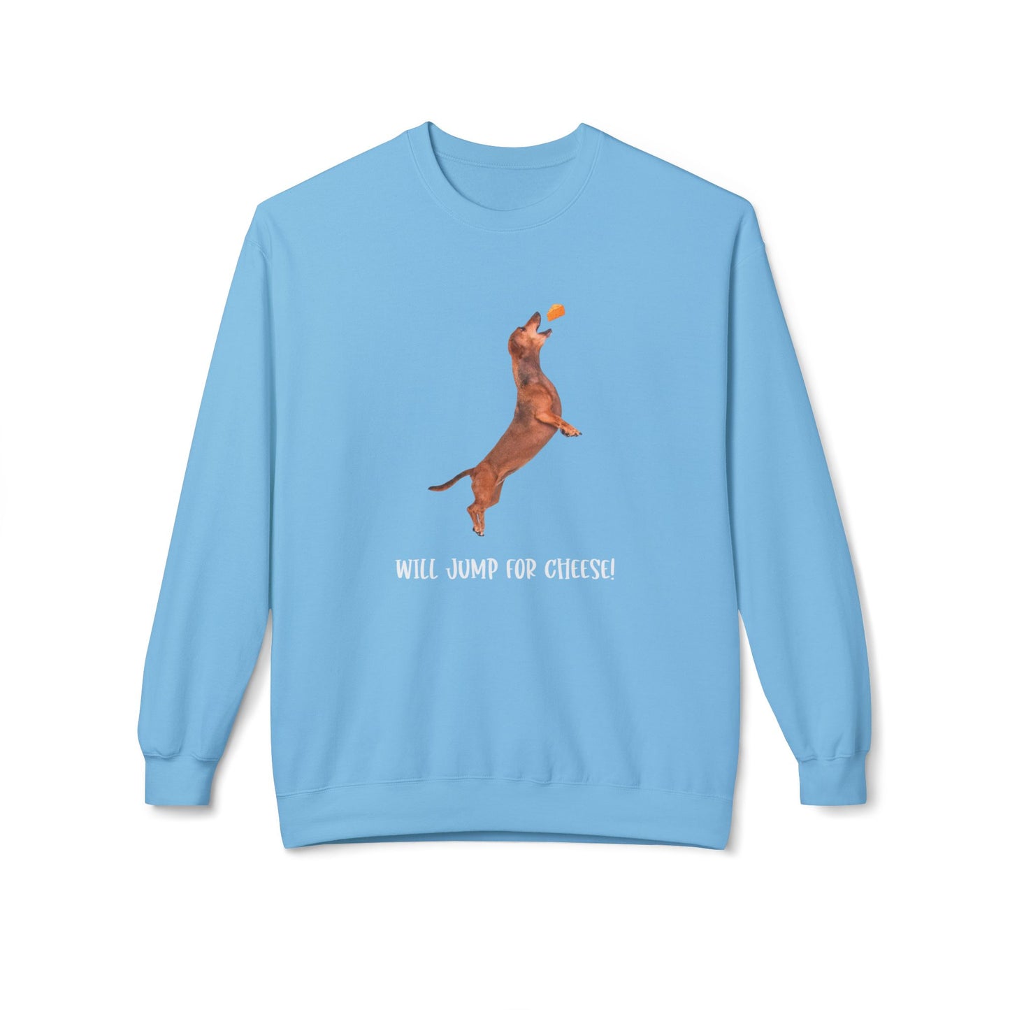 Playful Dachshund Crewneck Sweatshirt, Dog Lover Apparel, Cozy Gift for Pet Owners, Cute Dachshund Sweatshirt, Fleece Dog Sweatshirt