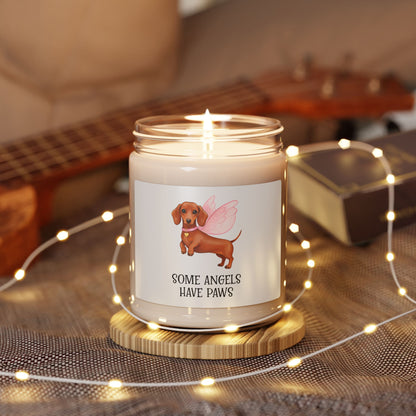 Angel Paws Scented Soy Candle | Dog Lover Gift, Home Decor, Pet Memorial, Gift for Her, Relaxation