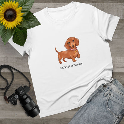 Dachshund Lover’s Tee, Dog Mom Gift, Pet Lover Shirt, Cute Dachshund T-Shirt, Casual Everyday Outfit