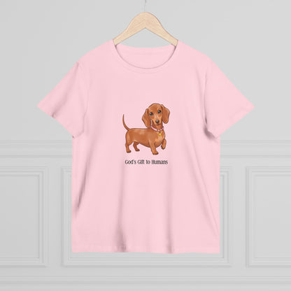 Dachshund Lover’s Tee, Dog Mom Gift, Pet Lover Shirt, Cute Dachshund T-Shirt, Casual Everyday Outfit