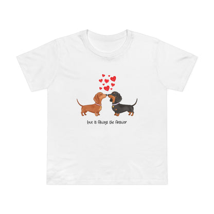 Love Dogs Tee - Cute Pet T-Shirt for Animal Lovers, Gift for Dog Owners, Casual Wear, Birthday Apparel, Valentine's Day