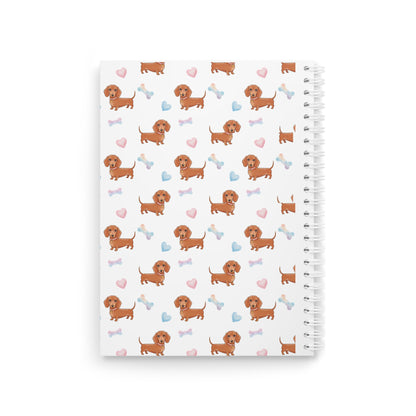 Cute Dachshund Spiral Notebook, Dog Lover Gift, Stationery, Pet Journaling, School Supplies, Gift for Dachshund Owners