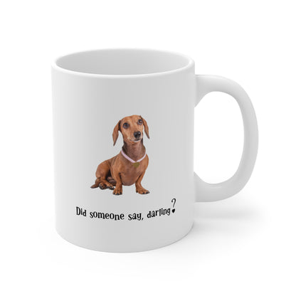 Charming Dachshund Mug - Perfect Gift for Dog Lovers, Funny Pet Owner Coffee Cup, Dachshund Decor, Cute Puppy Mug, Animal Lover's Gift