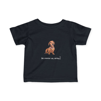 Cute Dachshund Baby Tee, Adorable Infant T-Shirt for Dog Lovers, Gift for New Parents, Funny Animal Tee, Baby Shower Gift