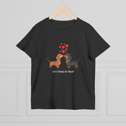 Love Dogs Tee - Cute Pet T-Shirt for Animal Lovers, Gift for Dog Owners, Casual Wear, Birthday Apparel, Valentine's Day