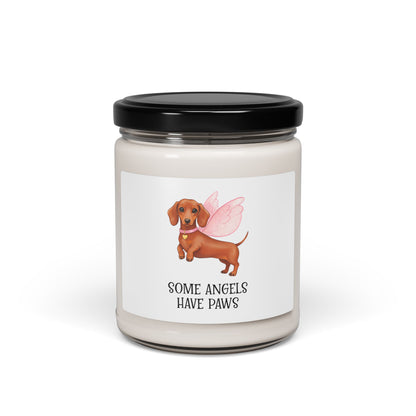 Dachshund Angel Scented Candle, Dog Lover Gift, Home Decor, Pet Memorial, Birthday Gift, Relaxing Aromatherapy
