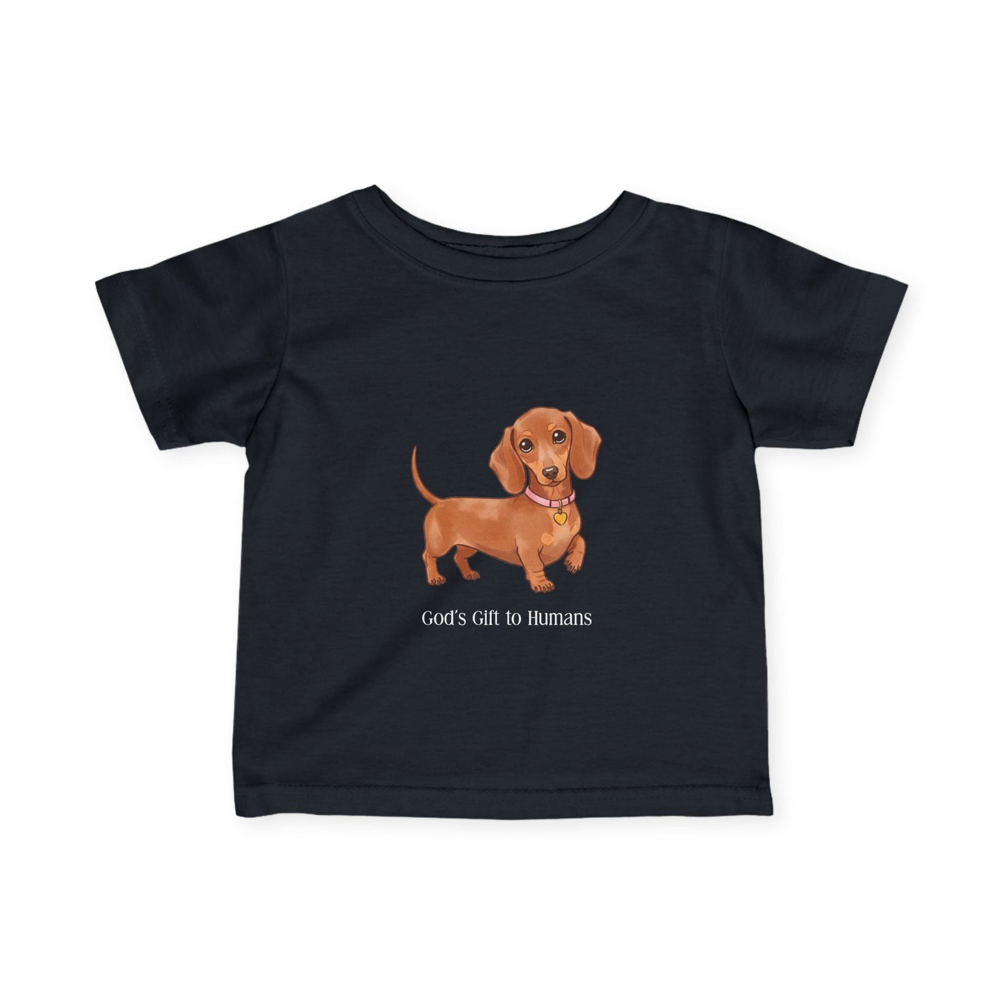 Cute Dog Infant Tee, Baby Dog T-Shirt, Gift for New Parents, Baby Shower Gift, Dog Lover Infant Clothing