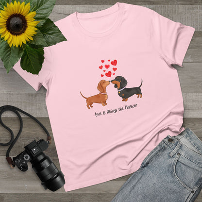 Love Dogs Tee - Cute Pet T-Shirt for Animal Lovers, Gift for Dog Owners, Casual Wear, Birthday Apparel, Valentine's Day