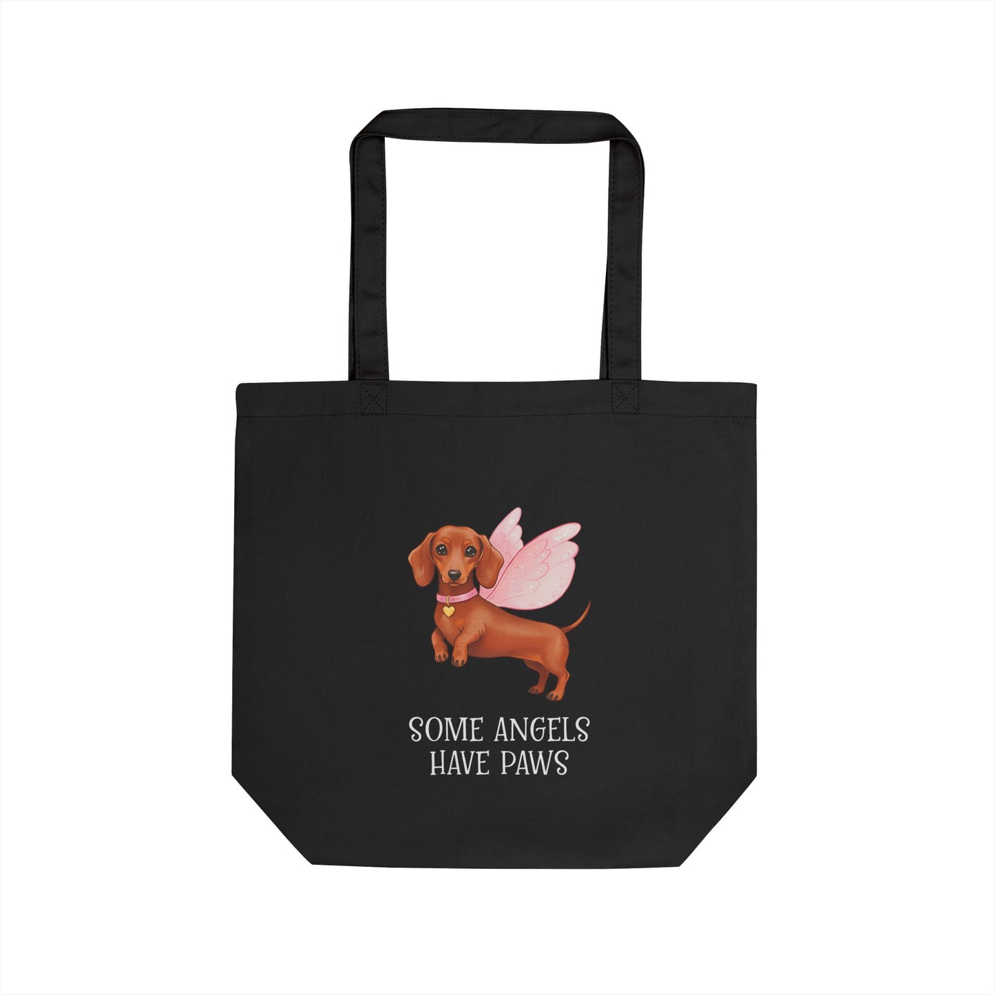 Angel Paws Eco Tote Bag | Dog Lover's Gift, Reusable Shopping Bag, Pet Memorial, Cute Tote for Dog Owners, Eco-Friendly Gift