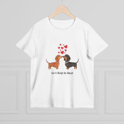Love Dogs Tee - Cute Pet T-Shirt for Animal Lovers, Gift for Dog Owners, Casual Wear, Birthday Apparel, Valentine's Day